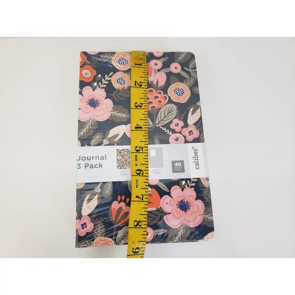 Caliber Journal 3 Pack Blank Lined Dotted Pages 8.5x 5.5 Pages 40 each Lot of 3